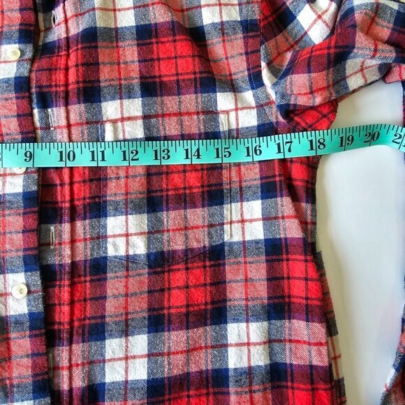 Men's Red/Blue plaid long sleeve button down, XS, Label of Graded Goods by H&M - Picture 8 of 9